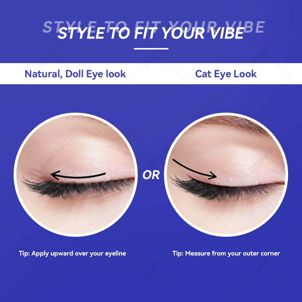 DAMMAN 3D Faux Mink Half Strip Eyelash - Cat Eyes
