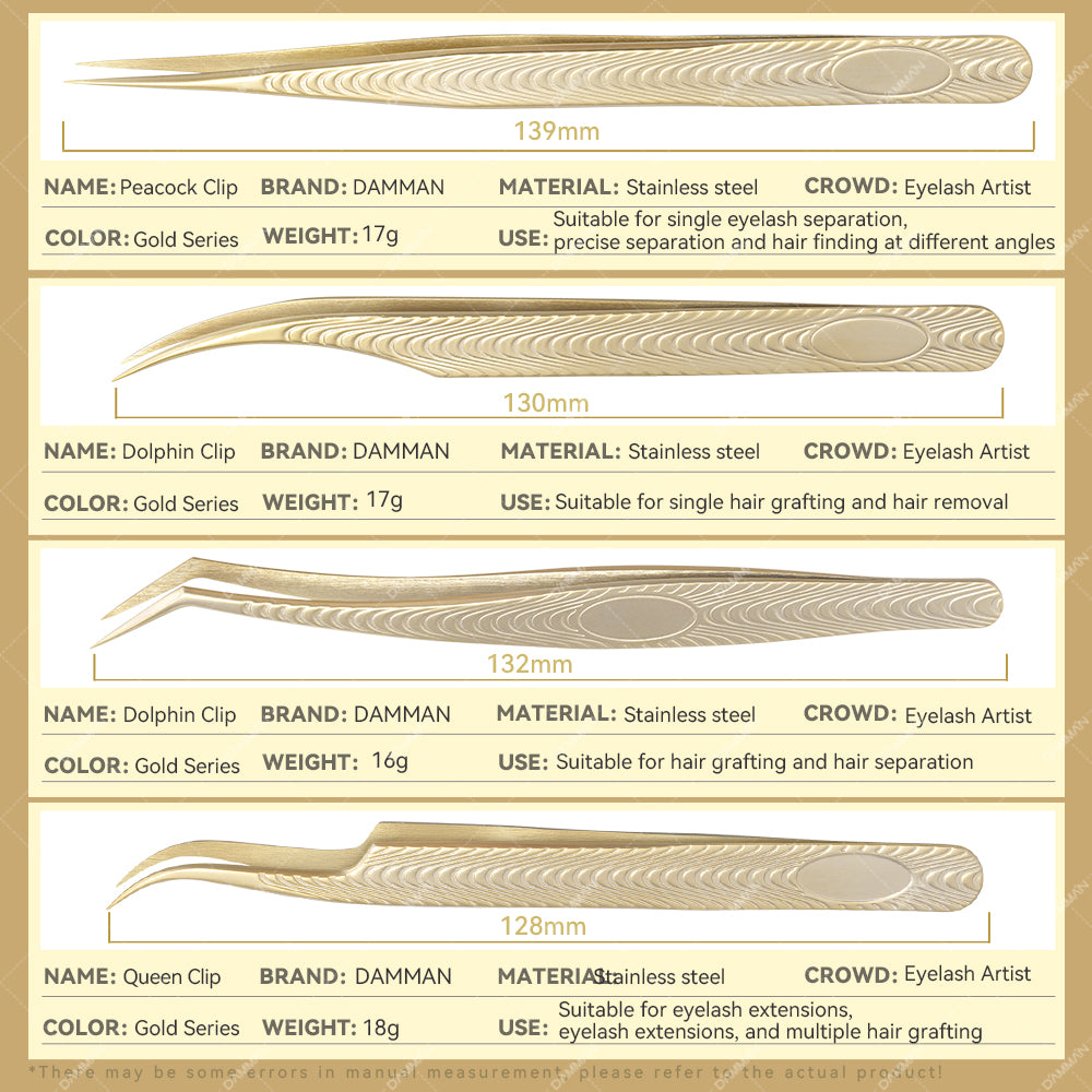 Eyelash Tweezers For Professional Salon Use