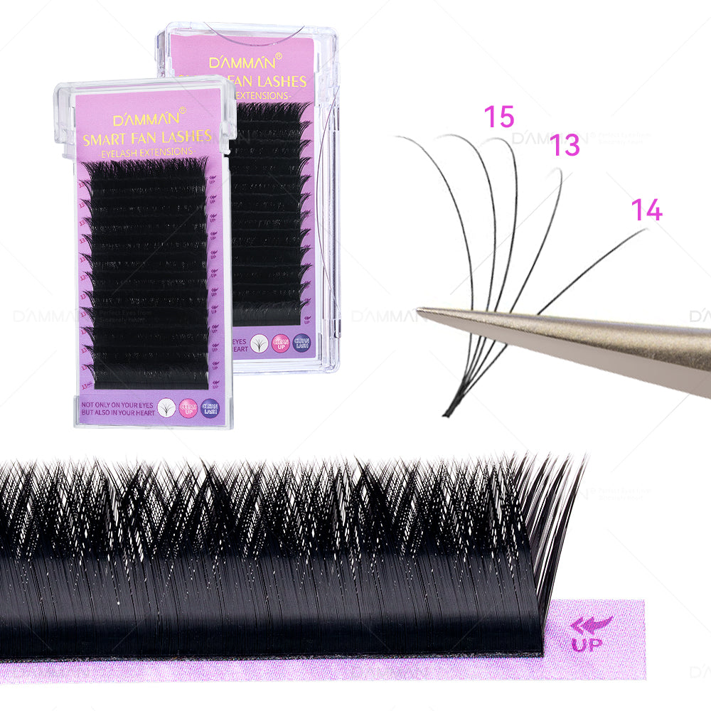 DAMMAN 0.05 Smart Fans Eyelash Extension Auto Fanning Lashes