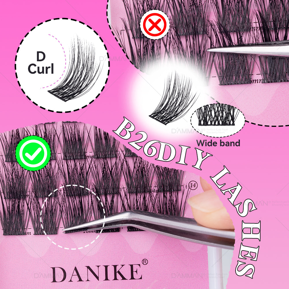 DANIKE 6D DIY Lash Cluster - B26