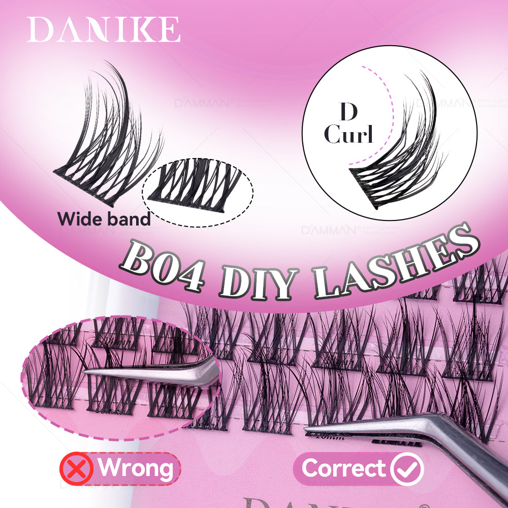 DANIKE 6D DIY Lash Cluster - B04