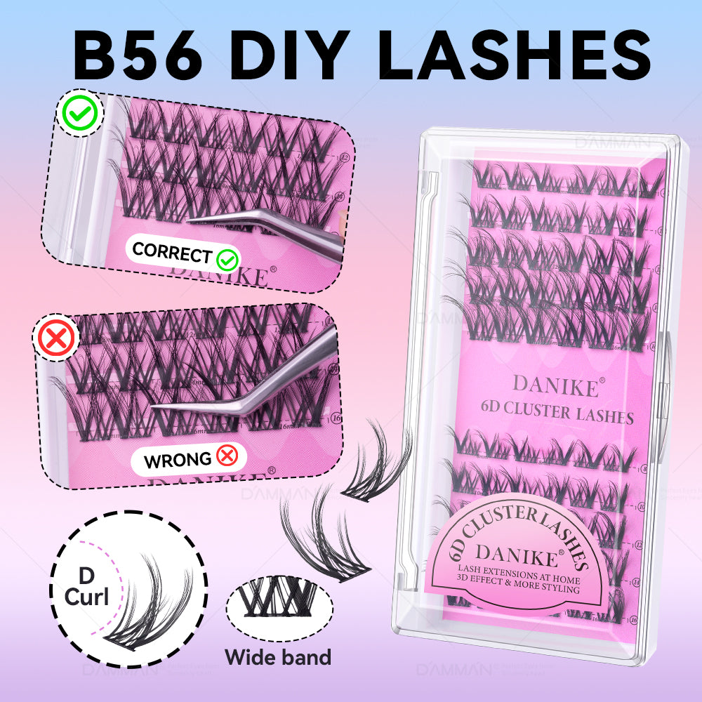DANIKE 6D DIY Lash Cluster - B56