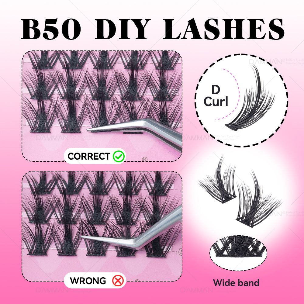 DANIKE 6D DIY Lash Cluster - B50