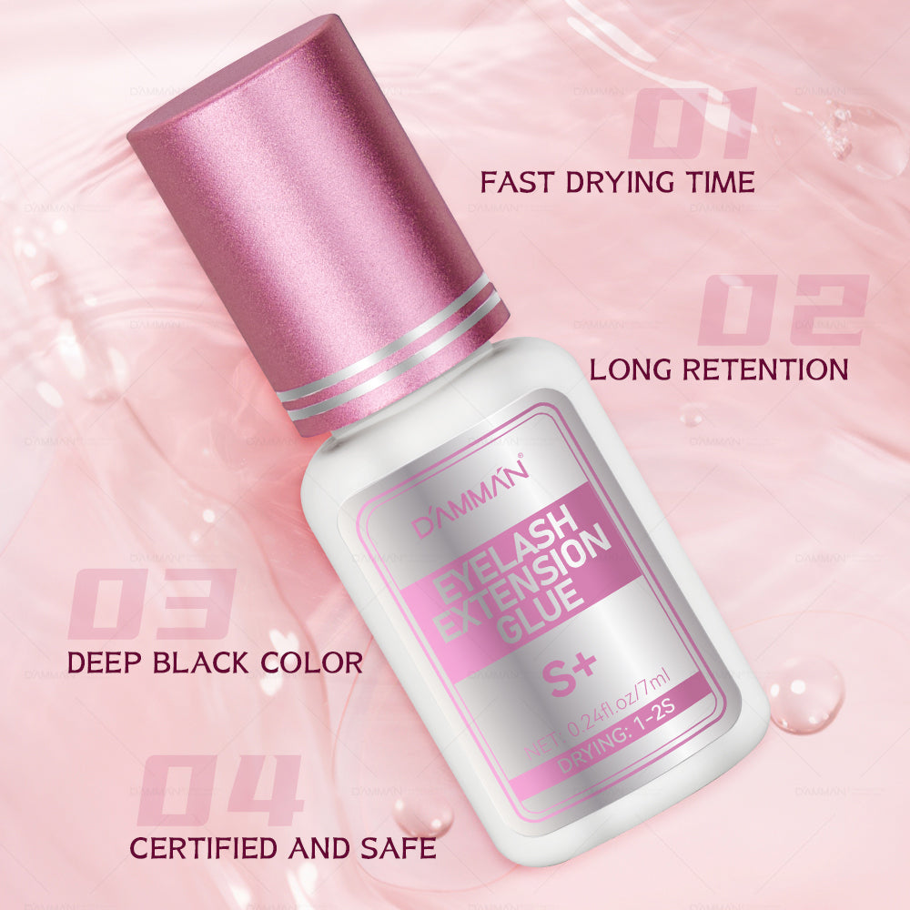 DAMMAN Eyelash Extension Glue 1-2s Fast Drying No.15 Lash Black Adhesive