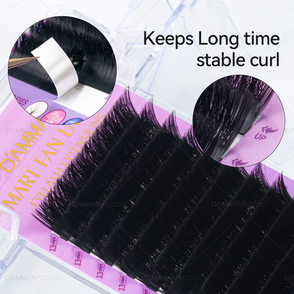 DAMMAN 0.05 Smart Fans Eyelash Extension Auto Fanning Lashes