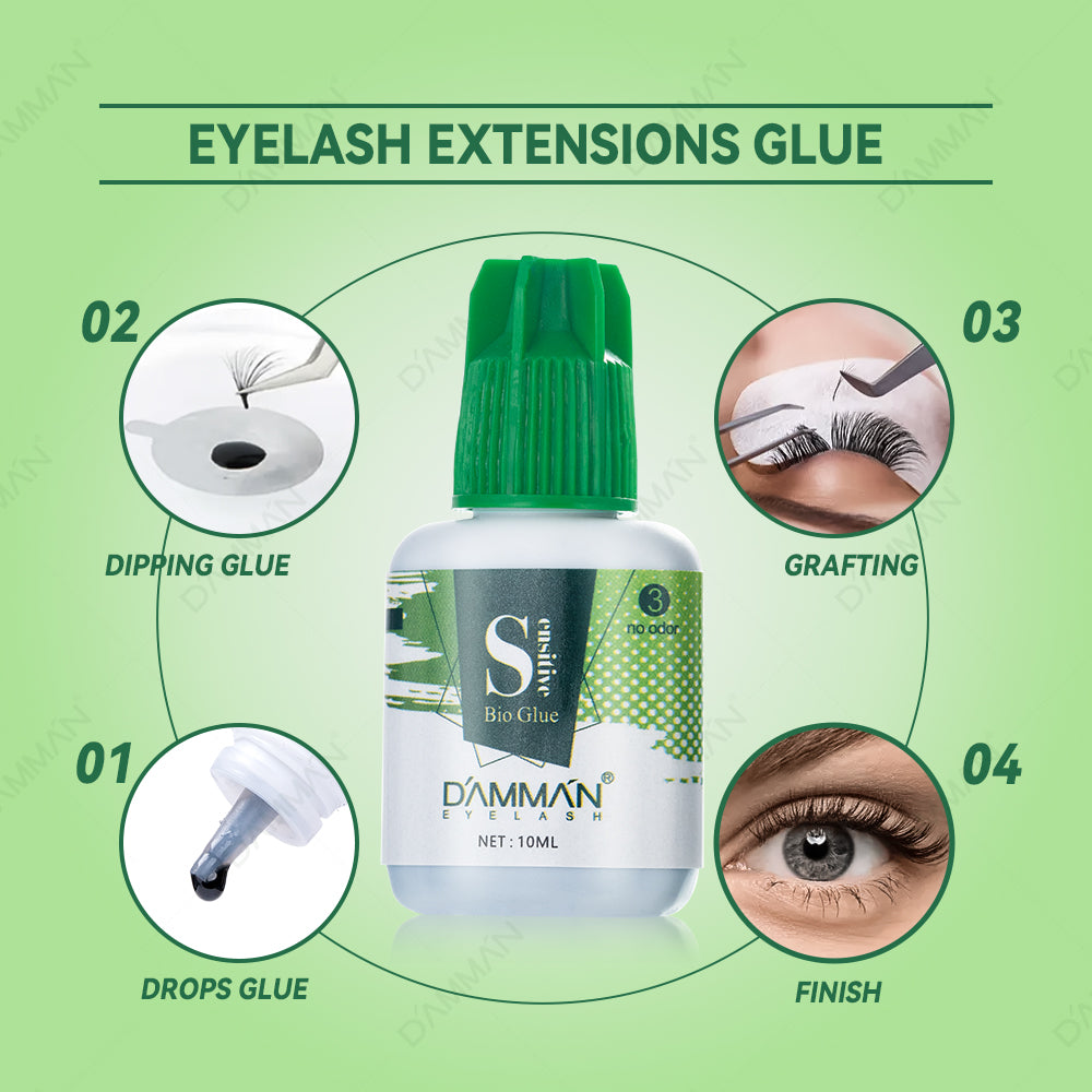 Damman NO.3 Plant Glue 2s Black Lash Adhesive(7ml/10ml)