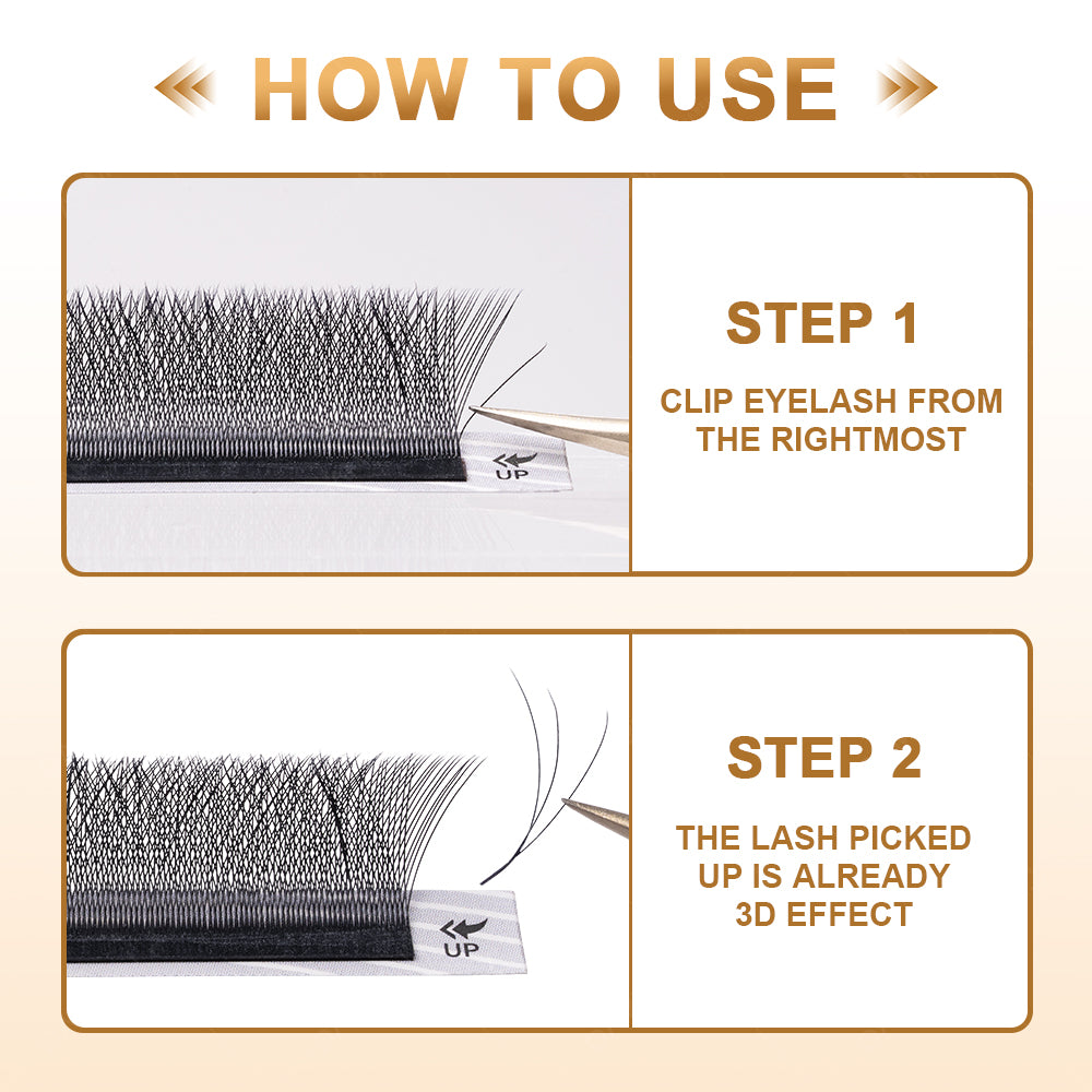 DAMMAN 0.05 C Curl 3D W Eyelash Extensions