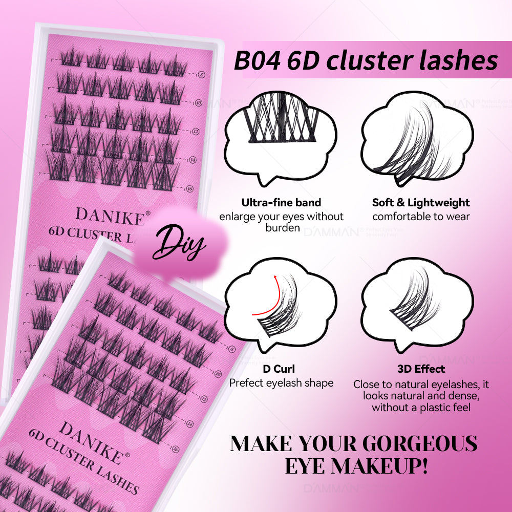 DANIKE 6D DIY Lash Cluster - B04