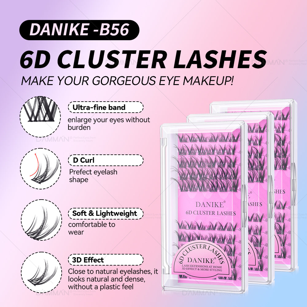 DANIKE 6D DIY Lash Cluster - B56
