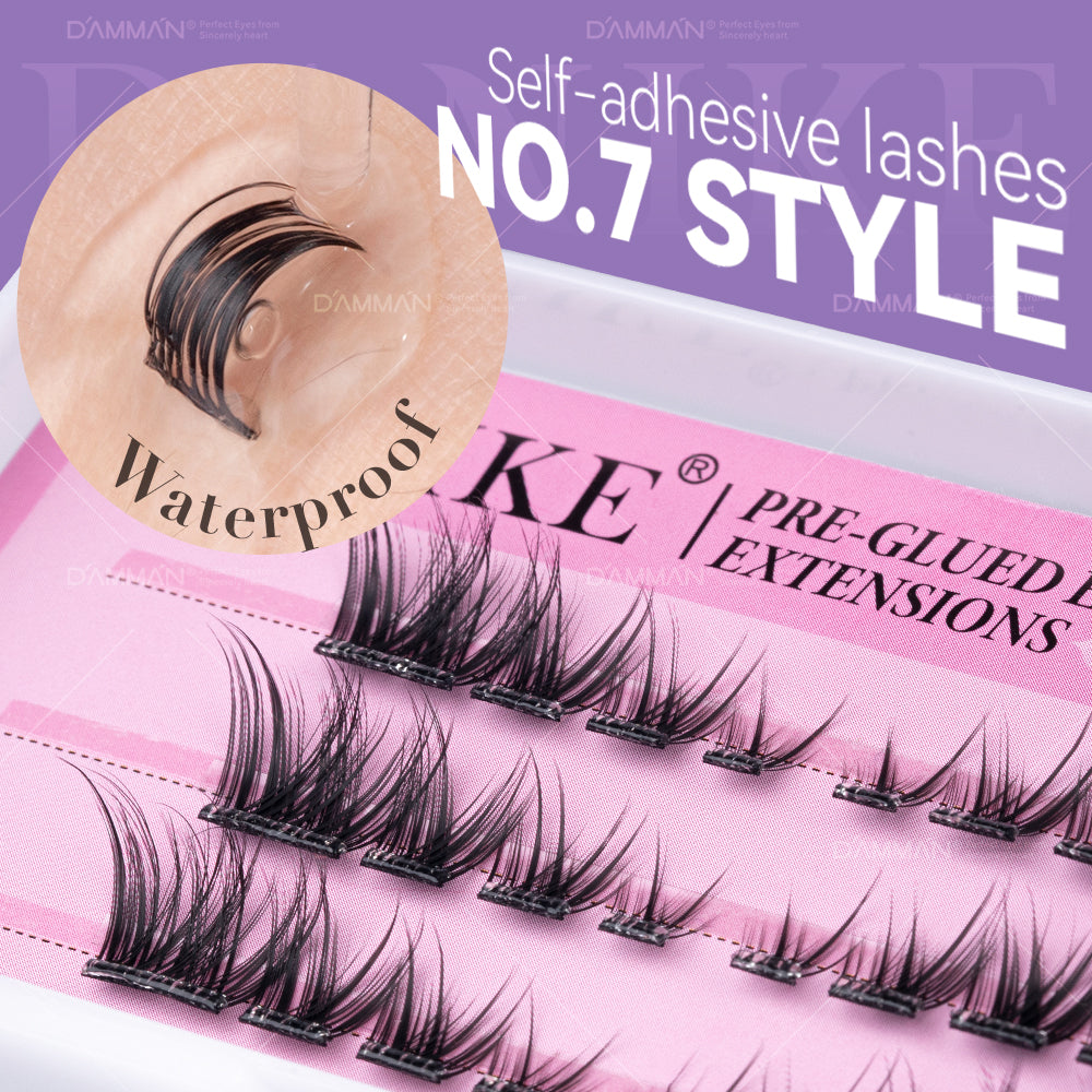 DANIKE Self Adhesive Lash Cluster - No.7 Press on Lash Clusters
