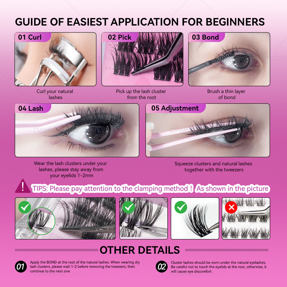 DANIKE 6D DIY Lash Cluster - B21