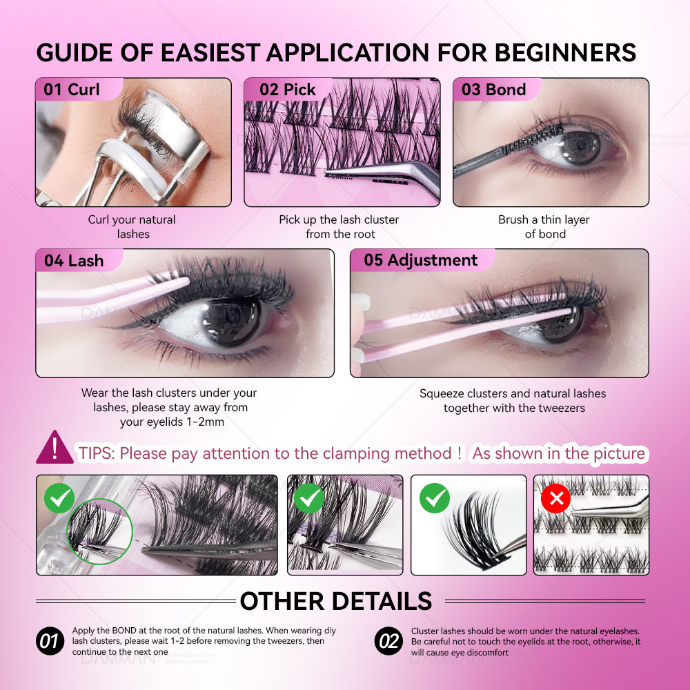 DANIKE 6D DIY Lash Cluster - B04