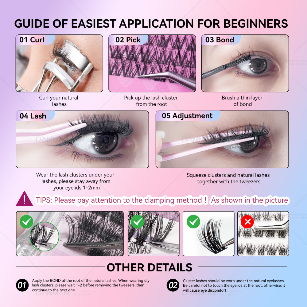 DANIKE 6D DIY Lash Cluster - B56
