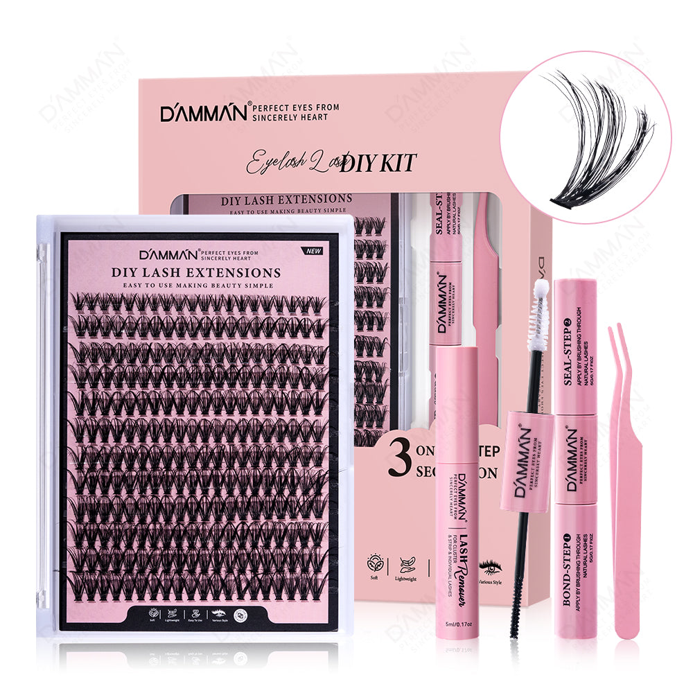 DAMMAN Fluffy DIY Lash Cluster Kit (4 Pieces)