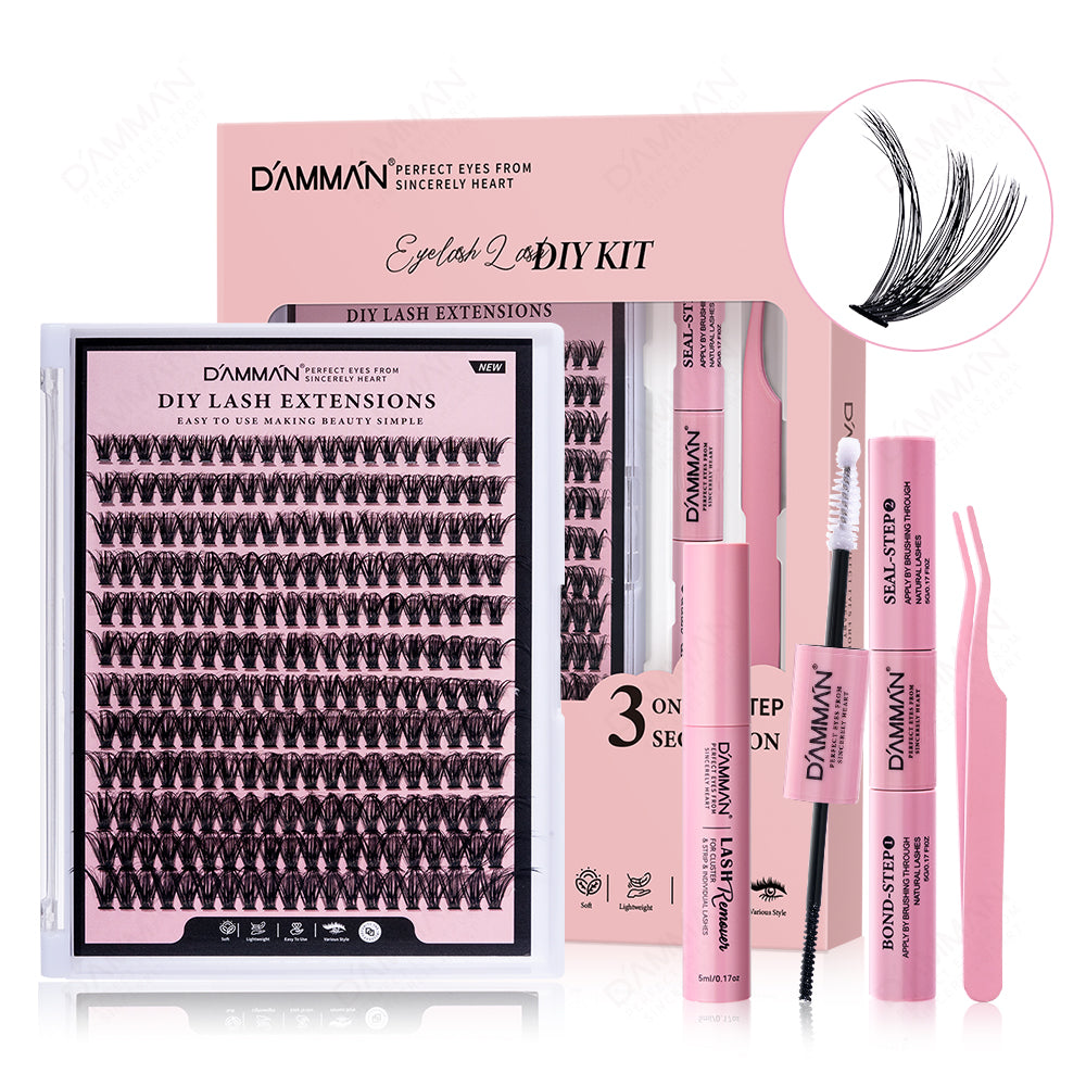 DAMMAN Fluffy DIY Lash Cluster Kit (4 Pieces)