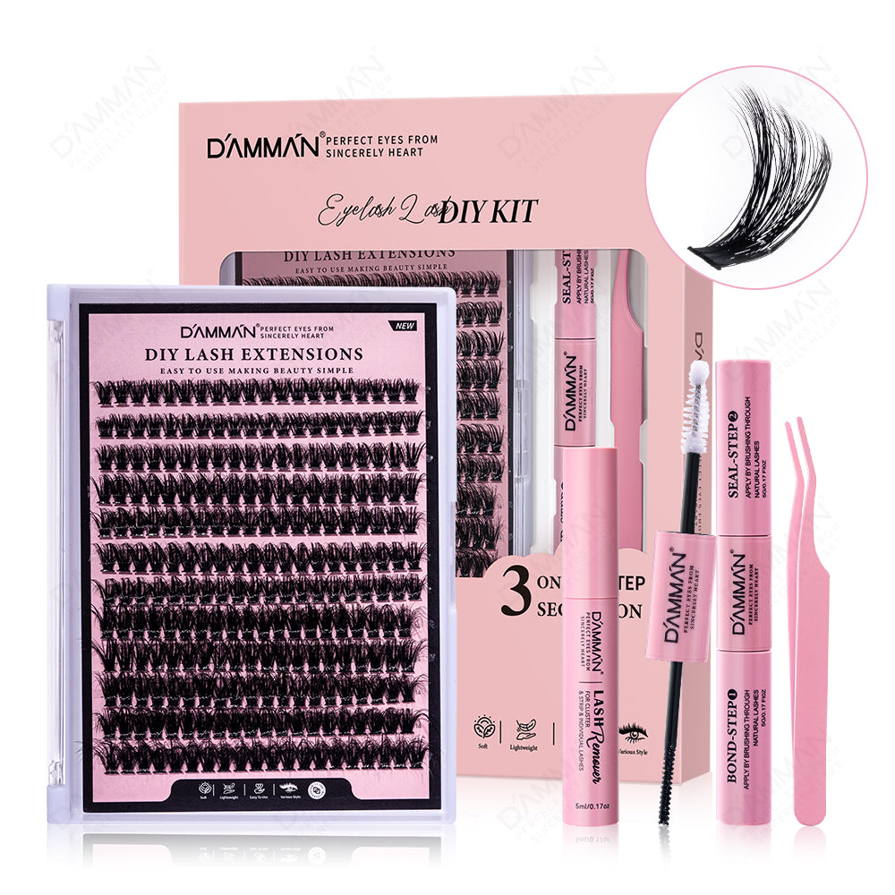 DAMMAN Fluffy DIY Lash Cluster Kit (4 Pieces)