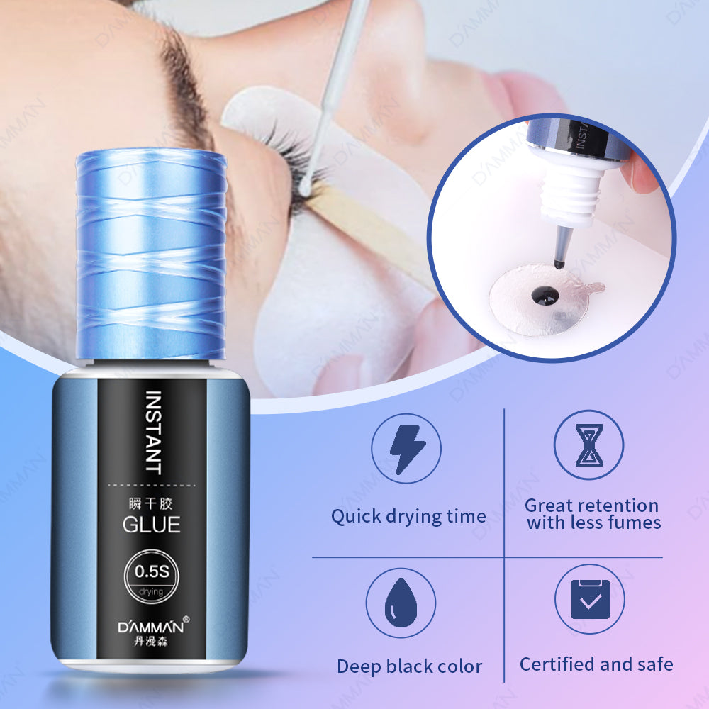 DAMMAN NO.13 Eyelash Glue 0.5s Drying Instant Lash Extension Glue