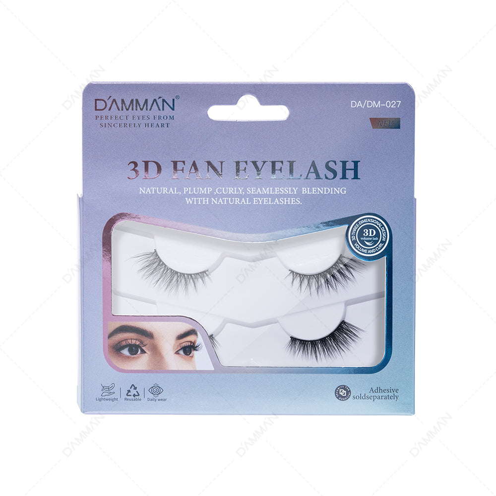 DAMMAN 3D Faux Mink Half Strip Eyelash - Cat Eyes