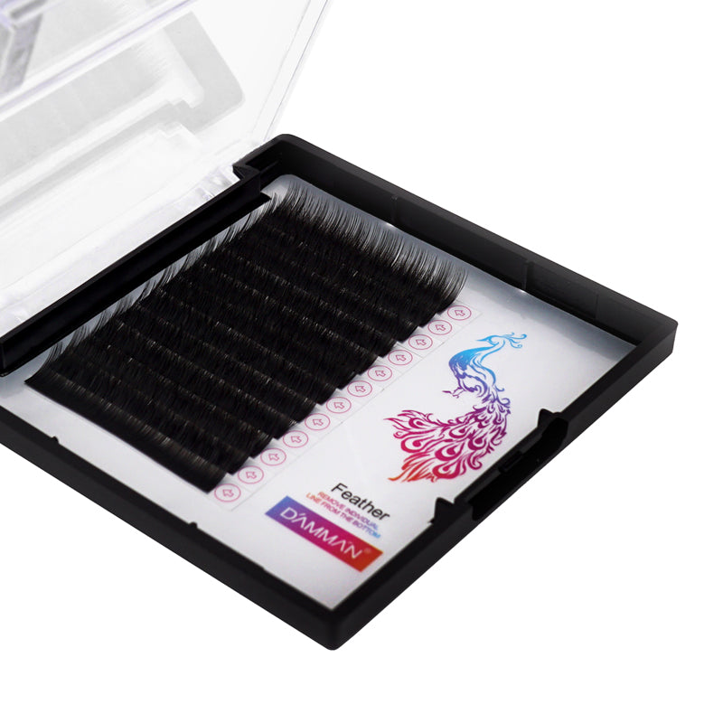 DAMMAN 0.20 Flat Eyelash Extension C D Curl