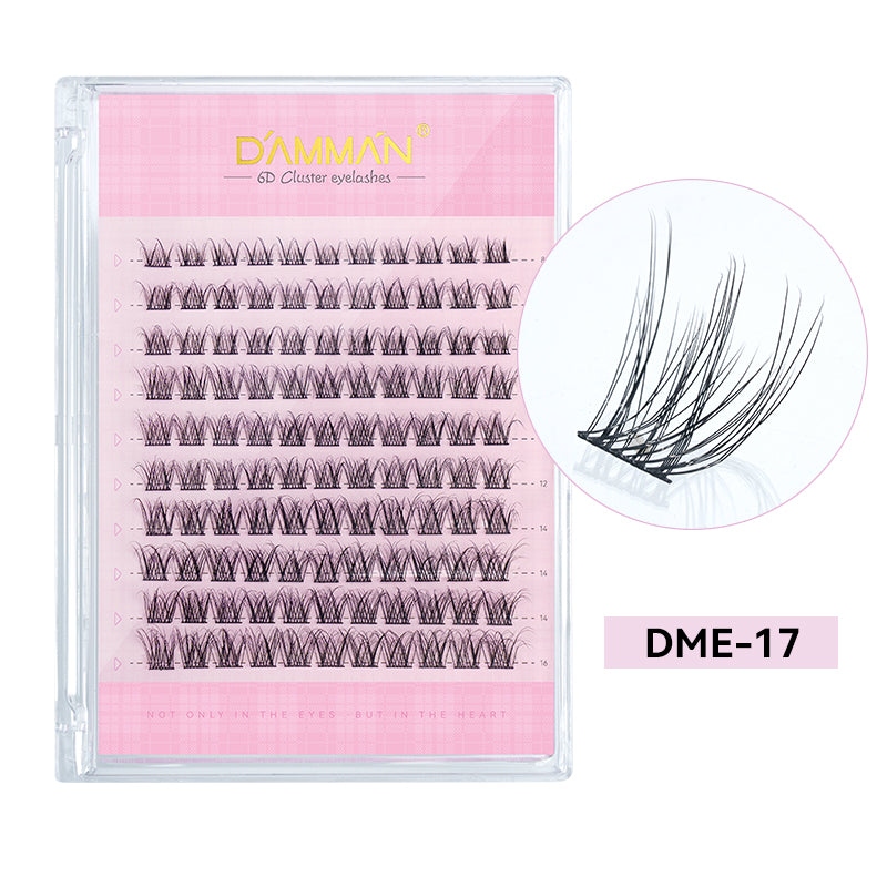 DAMMAN DIY Cluster Lash Kit 3D Effect 6D DME-17 Eyelash Extenstion at Home