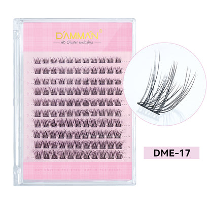 DAMMAN DIY Cluster Lash Kit 3D Effect 6D DME-17 Eyelash Extenstion at Home