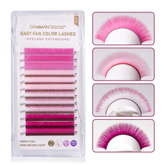 DAMMAN 0.07 D Curl Colors Easy Fans Eyelash Extensions