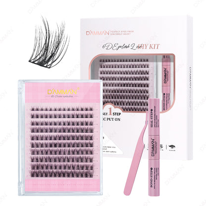 DAMMAN 6D Cluster Lash Natural Look Lash Cluster Kit DME-02