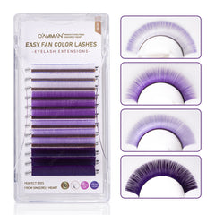DAMMAN 0.07 D Curl Colors Easy Fans Eyelash Extensions