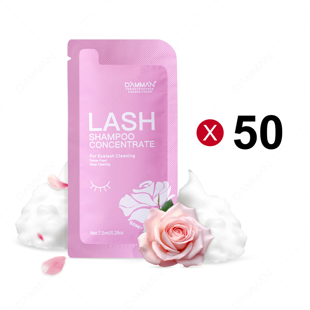 DAMMAN Lash Shampoo Concentrate 7.5ml Aloe/Rose/Original Flavor