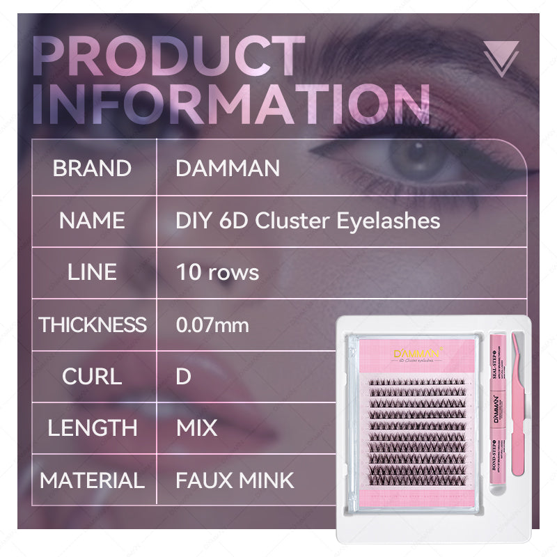 Damman 6D DIY Cluster Lash Kit