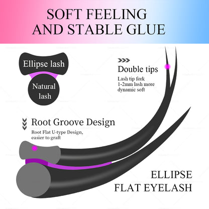 DANIKE Ellipse Flat Eyelash Extension