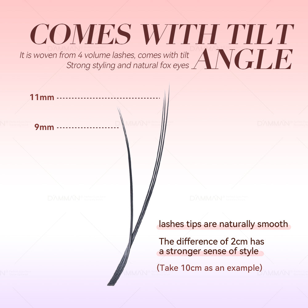 DAMMAN 0.07 D Curl FOX YY Eyelash Extension