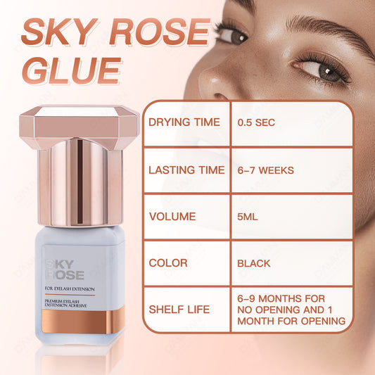 SKY Rose Glue 0.5s Fast Drying Black Lash Adhesive