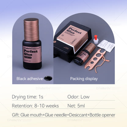 Professional Fast Drying Eyelash Extension Glue  - DAMMAN No.12 Perfect Glue - 5ml