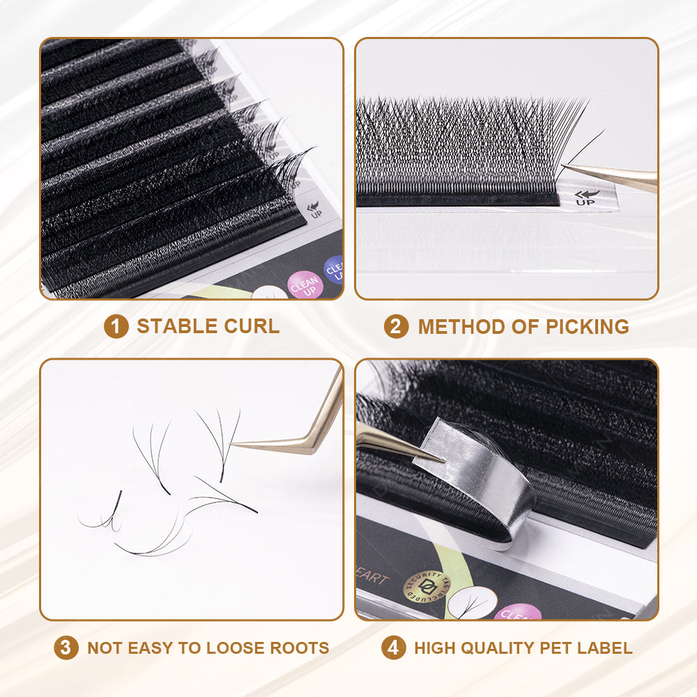 DAMMAN 0.05 C Curl 3D W Eyelash Extensions