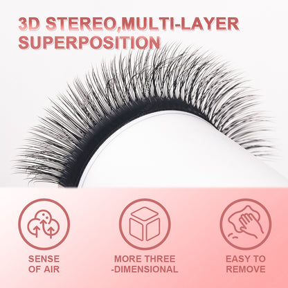 DAMMAN 0.07 LC 3D Multi-Layer Camellia Eyelash Extensions