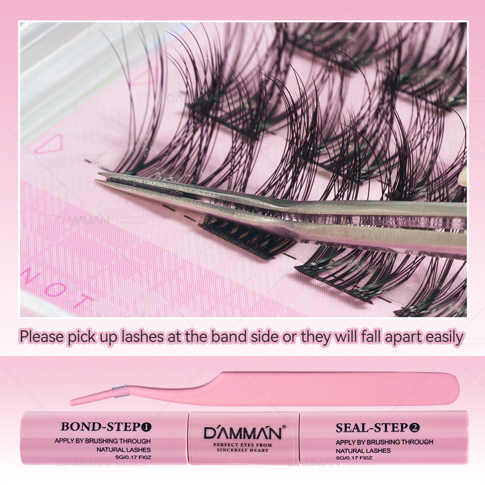 DAMMAN 6D DME-23 Cluster Lash Kit Wide Band and Natural Look