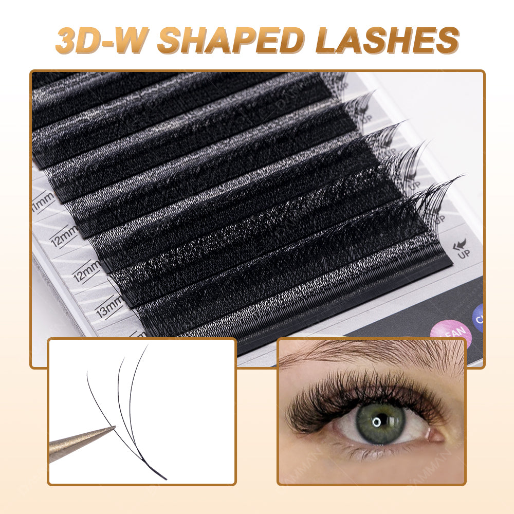 DAMMAN 0.05 C Curl 3D W Eyelash Extensions