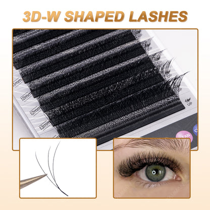 DAMMAN 0.05 C Curl 3D W Eyelash Extensions