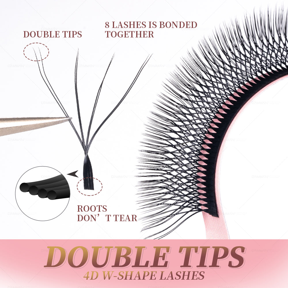 DANIKE 4D W Double Tips Eyelash Extension