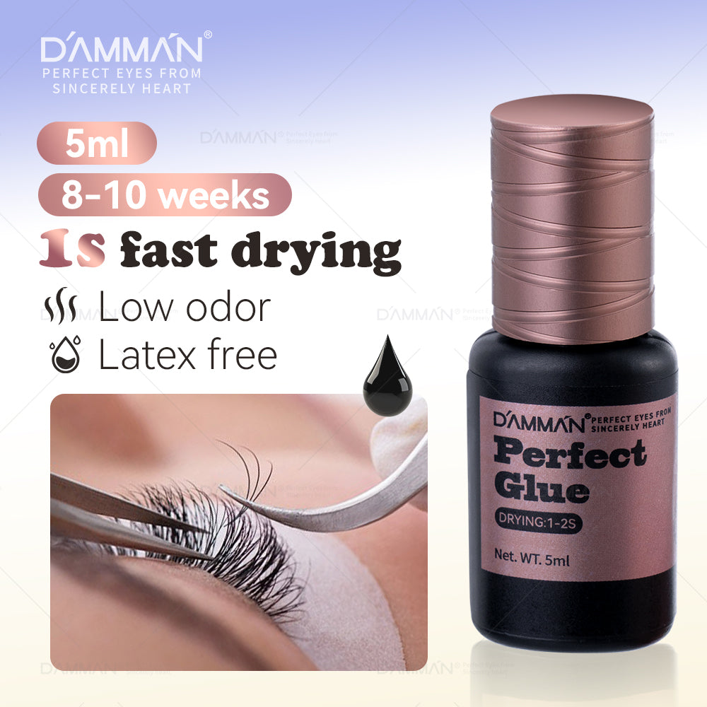 Professional Fast Drying Eyelash Extension Glue  - DAMMAN No.12 Perfect Glue - 5ml