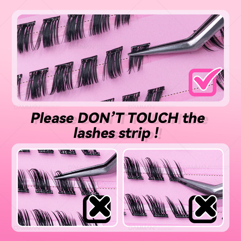 DANIKE Self Adhesive Lash Cluster - No.3 Press on Lash Clusters