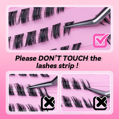 DANIKE Self Adhesive Lash Cluster - No.3 Press on Lash Clusters