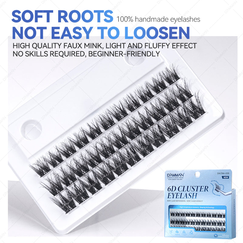 Damman 6D DIY Cluster Lashes 3 Rows (only lash)