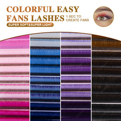 DAMMAN 0.07 D Curl Colors Easy Fans Eyelash Extensions