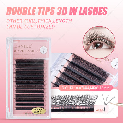 DANIKE 3D W Double Tips Eyelash Extension