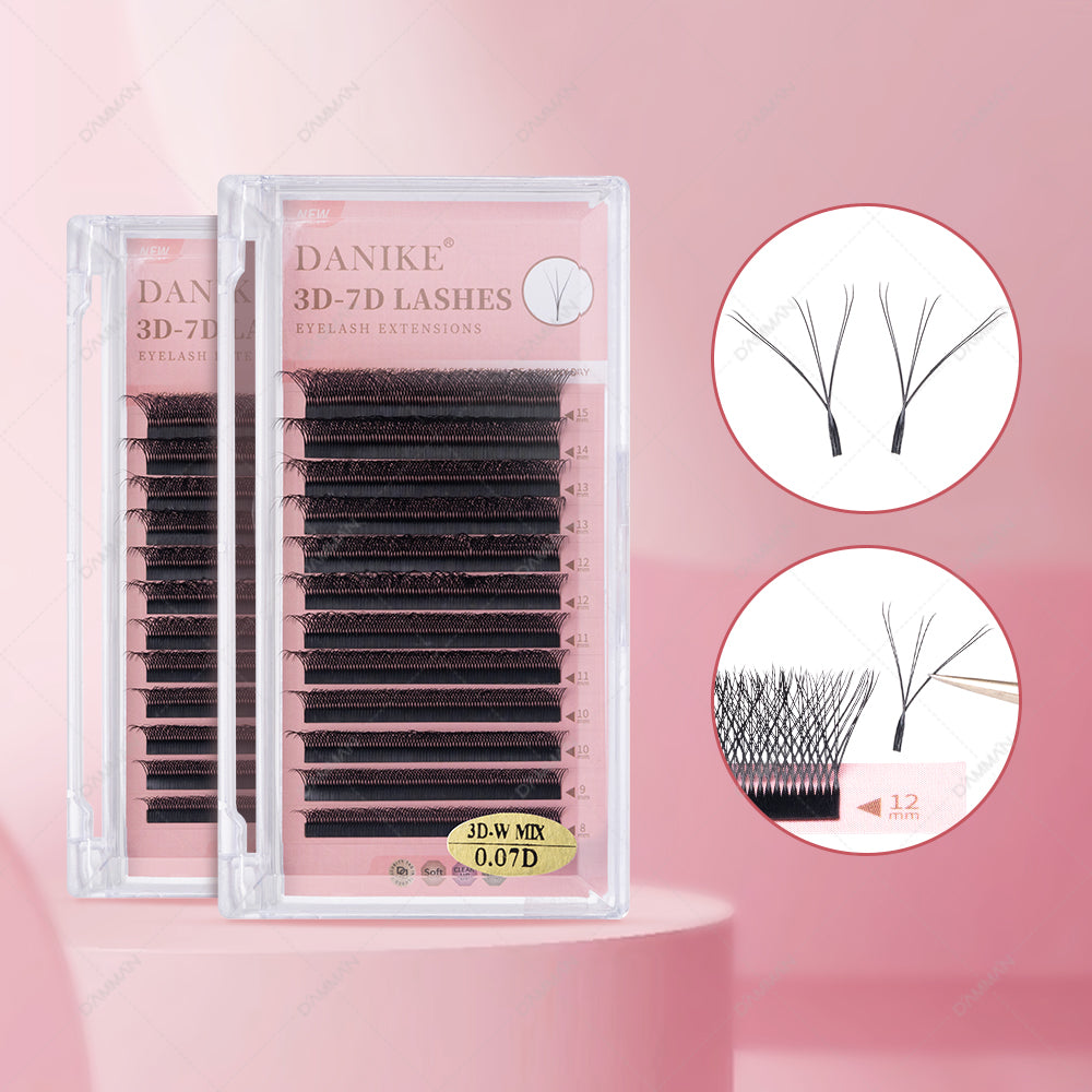 DANIKE 3D W Double Tips Eyelash Extension