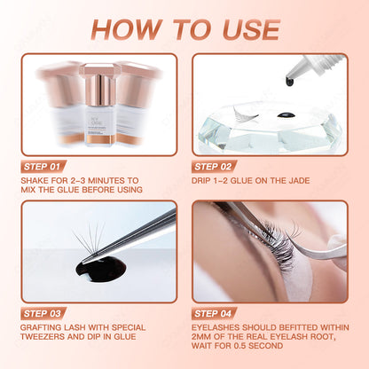 SKY Rose Glue 0.5s Fast Drying Black Lash Adhesive