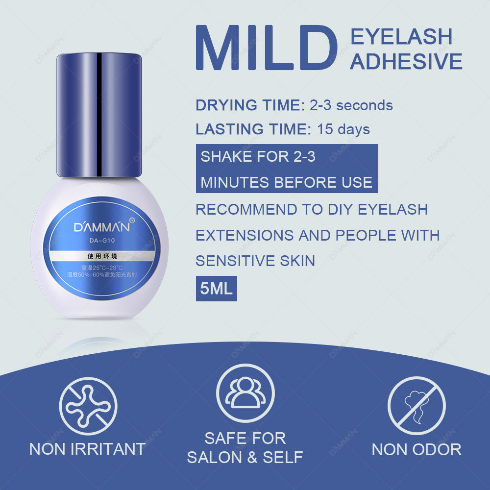 DAMMAN NO.10 Eyelash Glue For Cluster Lash  (No Odors)