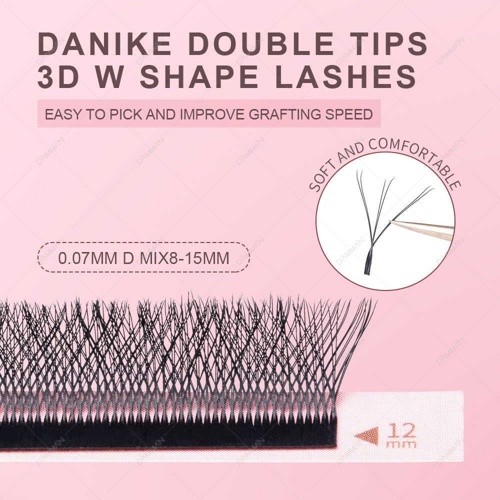 DANIKE 3D W Double Tips Eyelash Extension